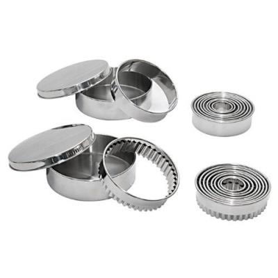 De Buyer 3324.00N Emporte-Pièce Série de 9 Découpoirs pour Cannelés Inox 3 à 11 cm