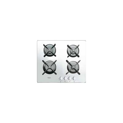 Whirlpool AKT 6400/WH - Table de cuisson au gaz - 4 plaques de cuisson - Niche - largeur : 56 cm - profondeur : 49 cm - blanc - blanc