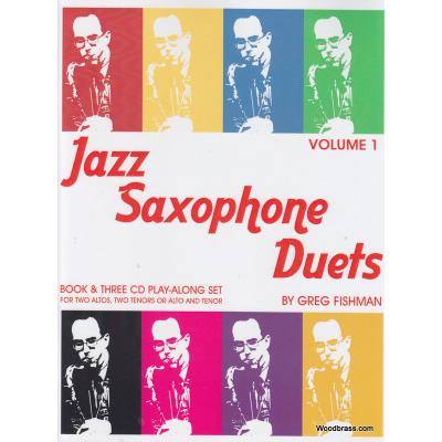 Partitions jazz&blues JAZZ STUDIO FISHMAN G. - JAZZ SAXOPHONE DUETS V.1 + 3 CD 'S Saxophone
