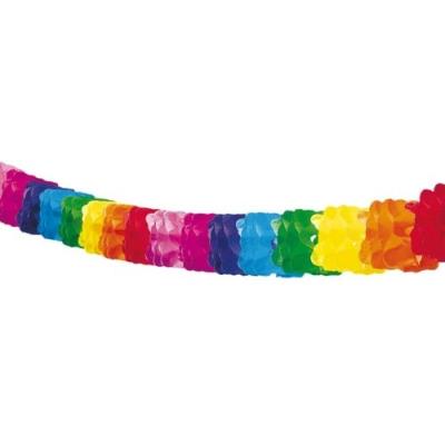 Guirlande en papier crépon coloré 6 m falksson