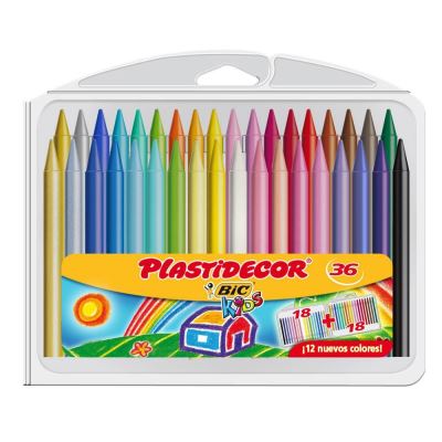 Étui 36 cires Plastidecor