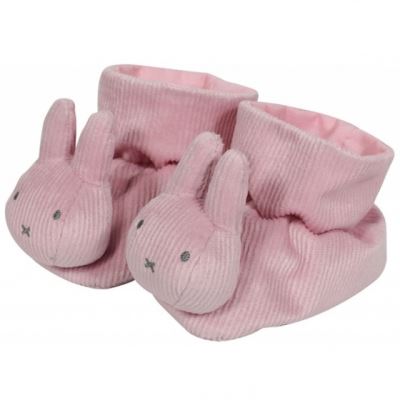 Pink Rib-pantoufles filles textile rose 2-pièces
