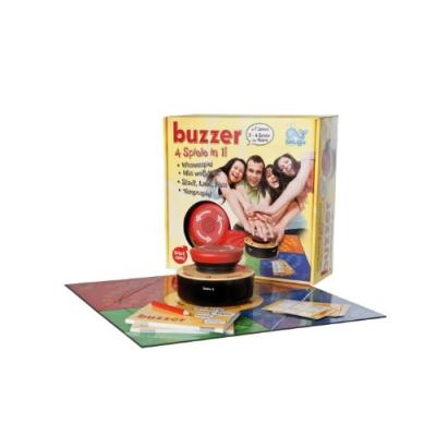 JOUETS BELUGA 98000 - BUZZER-ÉLECTRONIQUE JEU AMUSANT POUR TOUTE LA FAMILLE, 4 JEUX EN UN: JEUX DE CONNAISSANCES, VITESSE DE JEU