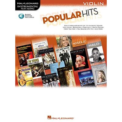 Partitions variété, pop, rock... HAL LEONARD INSTRUMENTAL PLAY ALONG - POPULAR HITS + CD - VIOLIN Cordes