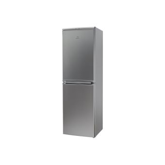 Indesit CAA 55 NX - réfrigérateur/congélateur - congélateur bas - pose libre - 55 cm - inox - 1