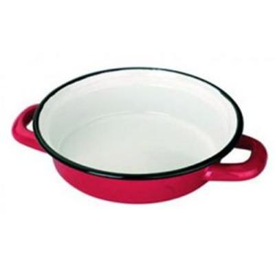 IBILI - Ustensiles et accessoires de cuisine - plat a oeufs émail rouge 18cm ( 9122-18-12 )