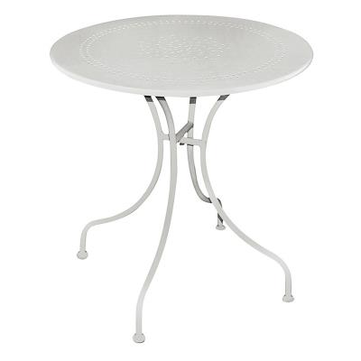 Table de jardin en fer de couleur ivoire 60 cm - A USAGE PROFESSIONNEL - PEGANE -