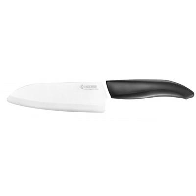 Santoku, lame blanche 14cm manche noir KYOCERA