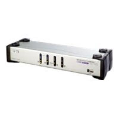ATEN MasterView CS-1744C Dual-View - KVM / audio / USB switch - 4 poorten - desktop