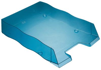 Styro - Corbeille A Courrier Styro Transparente Bleu Lagoon