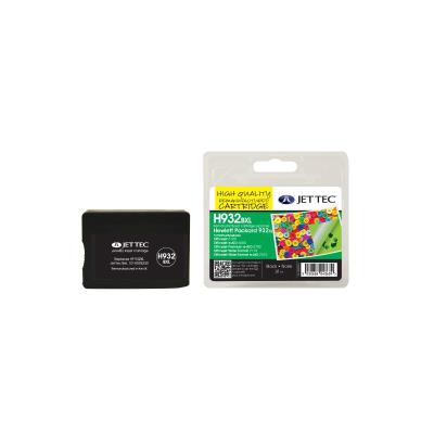 Jet tec cn053ae cartouche jet d'encre remanufacturée pour hp hp932xl haute capacité 31 ml noir