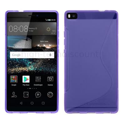 Housse etui coque pochette silicone gel fine pour Huawei Ascend P8  - MAUVE