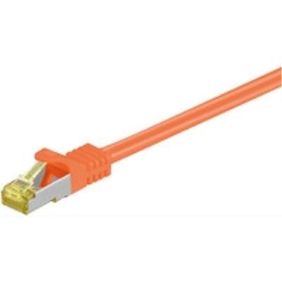 Cat 7 s ftp rj45 orange 0.25m cat 7 pimf tested up to 600mhz microconnect sftp70025o