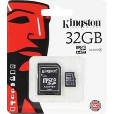 Carte micro sdhc 32go class 4 kingston sdc4 32gb