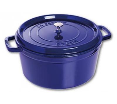 Staub Fonte - 1102291 - Cocotte - Ronde - Majolique Bleu Intense - 22 Cm