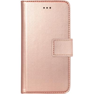 Bigben Connected Universal Folio M - Protection à rabat pour téléphone portable - cuir doux - Rose métallisé - 5