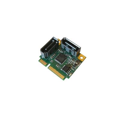 Carte MiniPCIe SATA3 6GBps - Half / Full Size 2 ports - Chipset ASM1061R - RAID