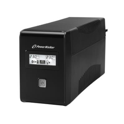 Power walker 850va lcd 2x230v alimentation de secours ups vi 850 lcd