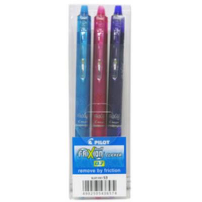 PILOT Stylo roller FRIXION BALL CLICKER 07 Fune étui de 3
