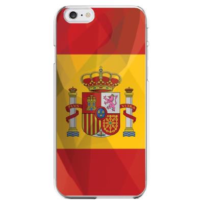 Coque Silicone IPHONE 6/6S PLUS Drapeau Espagne Espagnol APPLE Transparente Protection Gel Souple Housse Etui