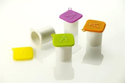 Les artistes paris set 4 pots petits suisses+cv silicone