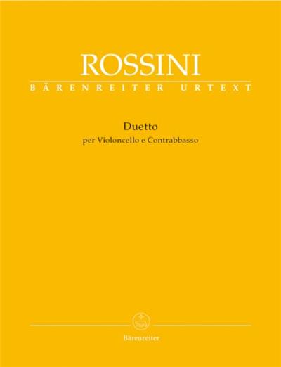 Rossini Gioachino Duo - Violoncelle/Contrebasse