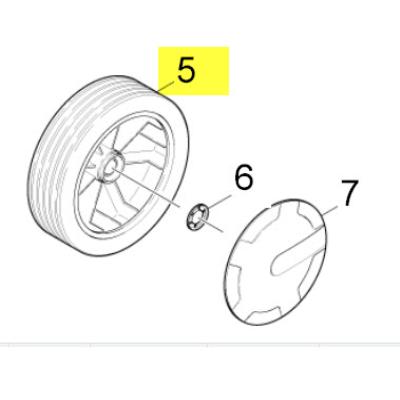 ROUE Ø 180 M/M SEUL SANS ENJOLIVEUR