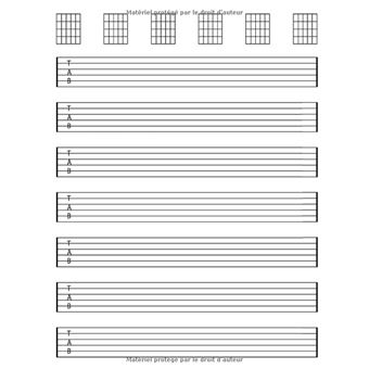 Cahier de Tablature Guitare : Cahier de musique pour Guitare avec Vierge  Tablatures et Portées - 144 Pages - Format A4 NLFBP Editions - broché -  NLFBP Editions - Achat Livre