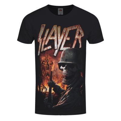 Slayer T-Shirt Silver Torch Homme NoirL