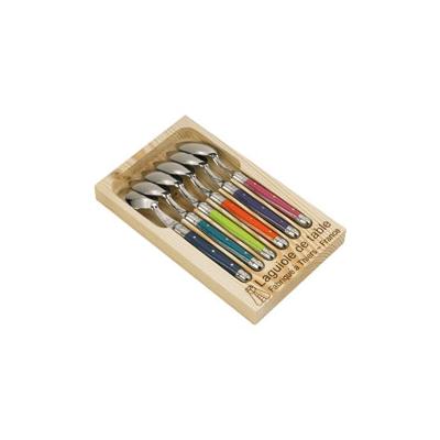 GENERIQUE - Coffret 6 cuillères à café - Laguiole - Inox - Image 2