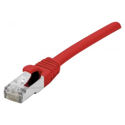 DEXLAN Cordon RJ45 catégorie 6A S/FTP LSOH snagless rouge - 0,5 m