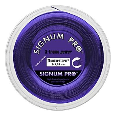 Signum pro sp2ts124 thunderstorm bobine cordage de tennis violet 1,24 mm x 200 m