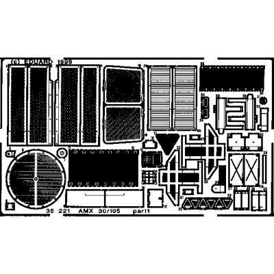 MAQUETTE AMX 30/105 HELLER1/35 EDUARD 35221