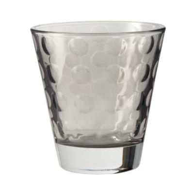 Verres à eau avec cercles en relief - Lot de 6 OPTIC - Gris - 9cm
