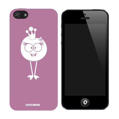 Co:caine Coque pour iPhone 5/5S Rose/Blanc Motif Pink Princess