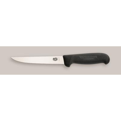 Couteau saigner/découper Victorinox, fibrox noir, lame 15 cm