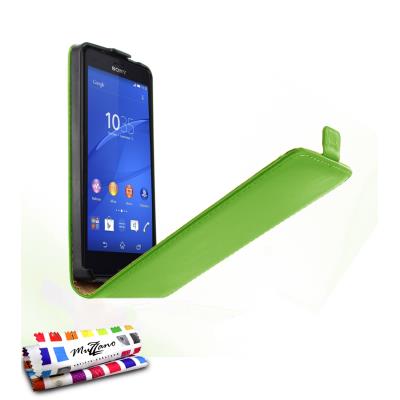 Etui Ã  Rabat Folio Open Flip Vert pour SONY XPERIA Z3 COMPACT