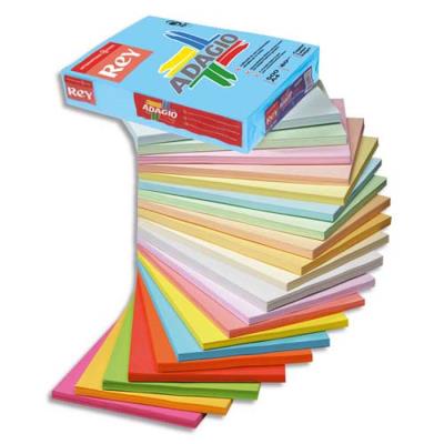 Lot de 5 Ramettes de 500 feuilles papier couleur intense ADAGIO orange intense A4 80g