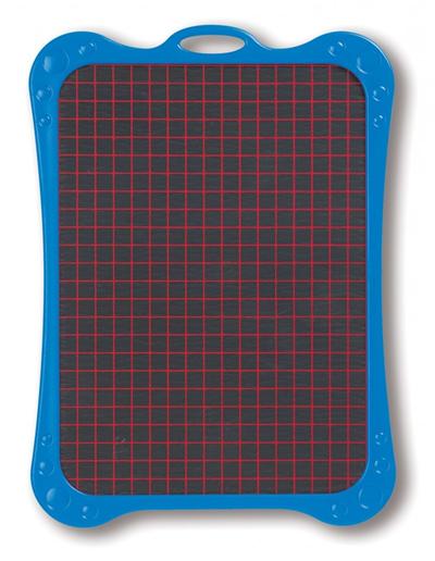 Ardoise noire Maped avec taille-crayons + boîte éponge modèle + crayon craie bleu