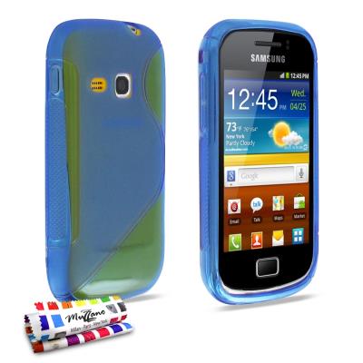 Coque Souple ORIGINALE Ultra Fine Bleu , Le S, Premium de MUZZANO pour SAMSUNG GALAXY MINI 2