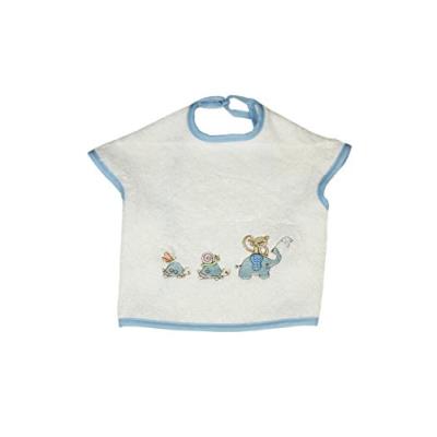Les bébés d'elyséa bavoir avec motif géant savane bleu