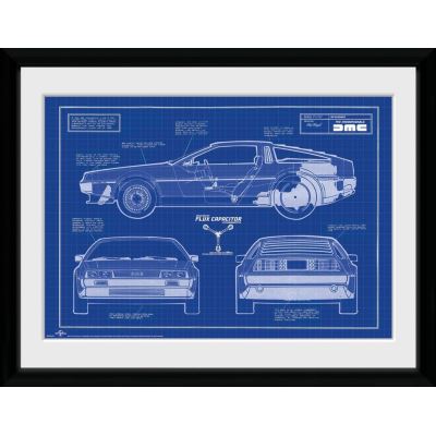 RETOUR VERS LE FUTUR - Collector Print 30X40 - Blueprint