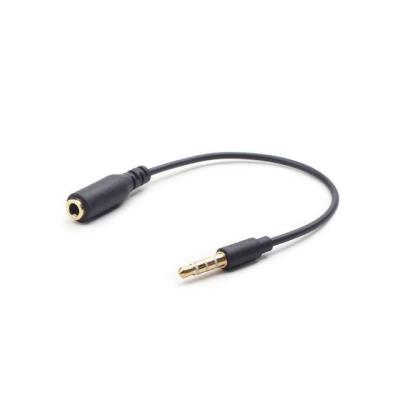 Câble Audio Adaptateur Cross-Over Gembird 3,5 Mm À 4 Broches, Noir Cca-419