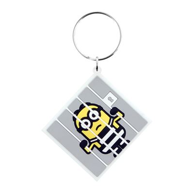 Moi, moche et méchant 3 porte-clés caoutchouc Minion Prison 6 cm