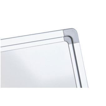 HOMCOM Tableau blanc magnétique cadre aluminium 90 x 60 cm avec feutres,  effaceur et aimants : : Fournitures de bureau