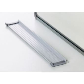 HOMCOM Tableau blanc aimante magnetique cadre aluminium 90x60cm - Ardoise -  Achat & prix