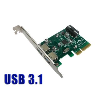 Carte Contrôleur PCIE USB 3.1 - 10GB 2 Ports type A