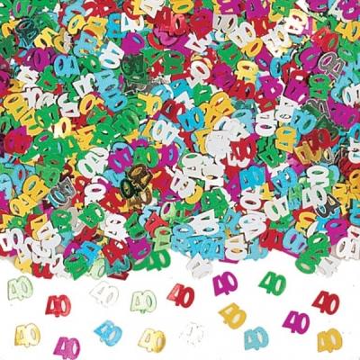 Confettis de table anniversaire - 40 ans