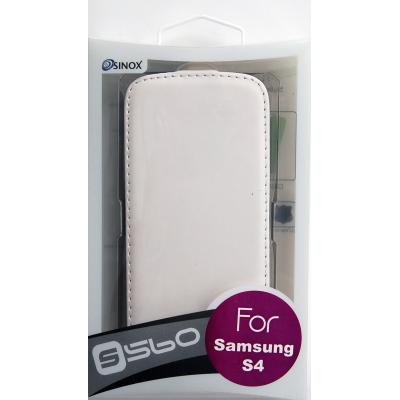SX76 /SGS4-560-WITE/Samsung GS4 FlapCase Blanc