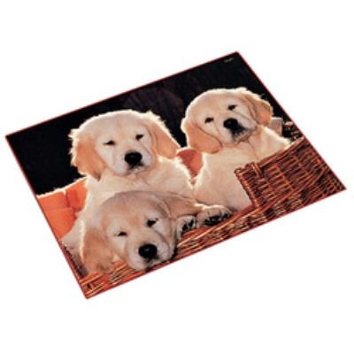L„ufer sous-main chats dans la paille , 400 x 530 mm,
